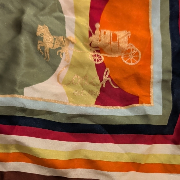 Colorful Coach Abstract Pattern Scarf - Picture 2 of 2
